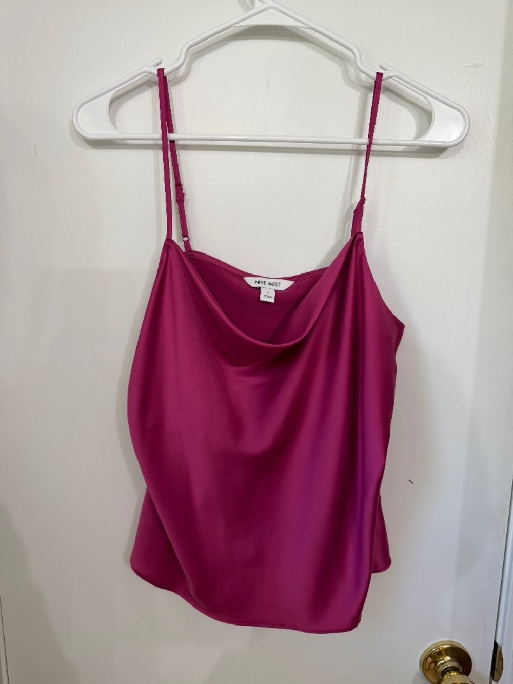 Nine West Magenta Cowl Neck Tank (Small)